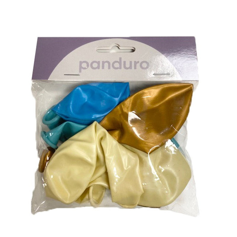 Ballonnen mix - 8 stuks - blauw & goud