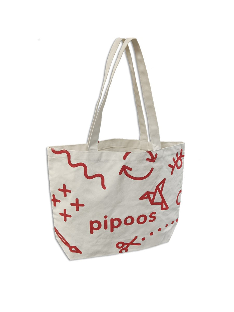 Witte shopping bag - "I used to be a bottle"