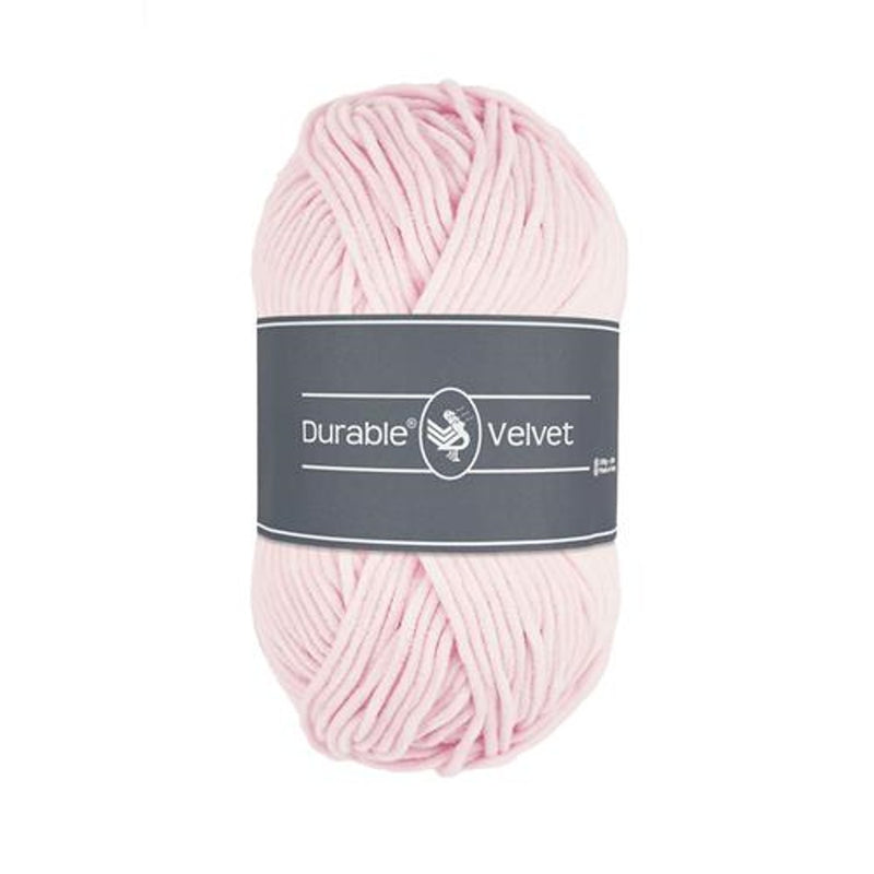 Durable Velvet garen - 100 gram - 203 lichtroze