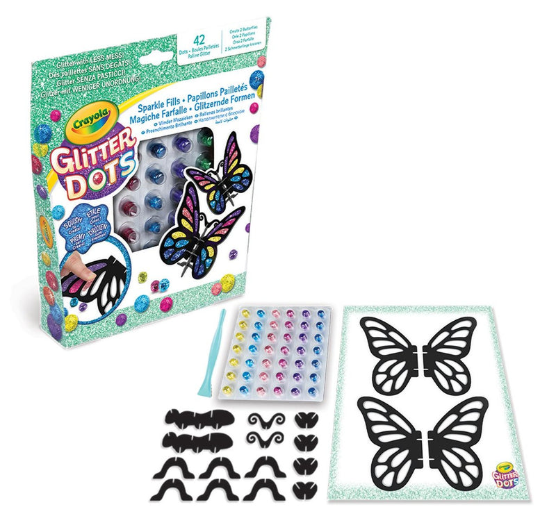 Crayola Glitter Dots - 3D vlinders
