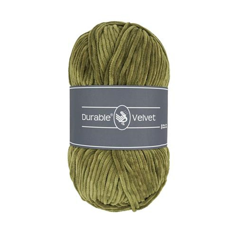 Durable Velvet garen - 100 gram - 2168 kaki