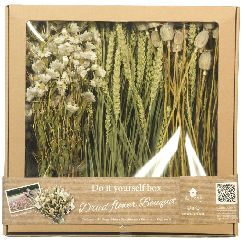 DIY box droogbloemen - wit
