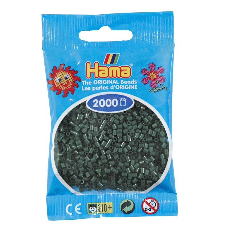 Hama Mini - strijkkralen - 2000 stuks - dark green 28