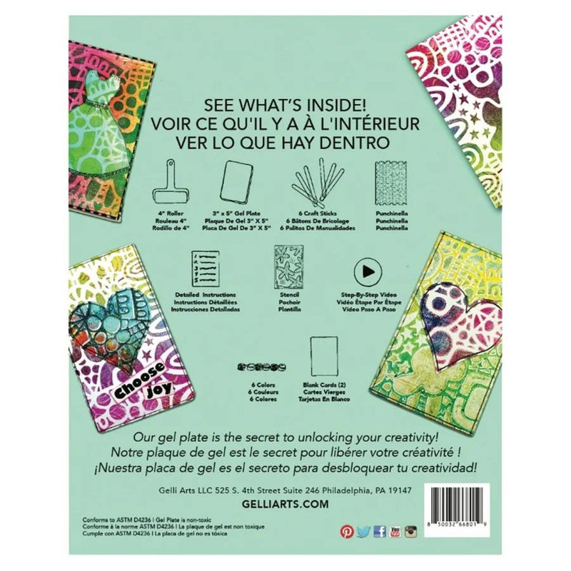 Gelli Arts - handmade card kit