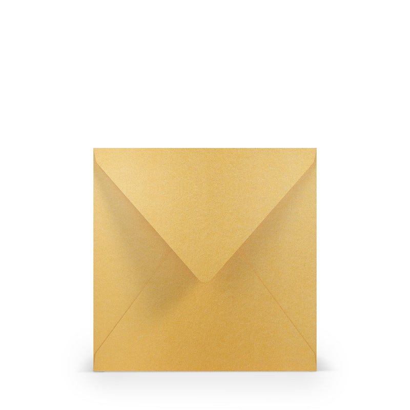 Enveloppen - vierkant - 5 stuks - goud