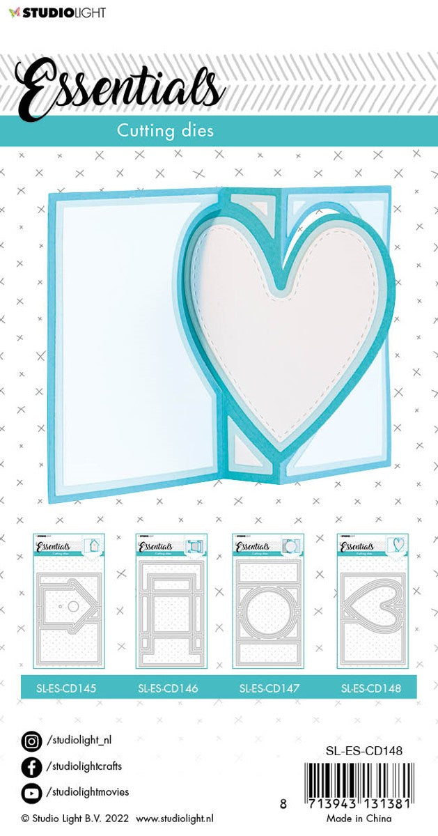 SL Essentials - cutting die - #148 - heart fold
