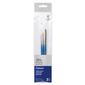 W&N Cotman - aquarelpenselen - rond 0, 4 en 8