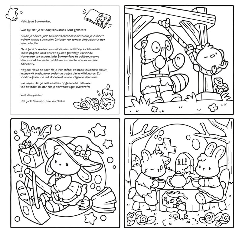 Kleurboek - Cozy Kleurboek - Spooky Moments