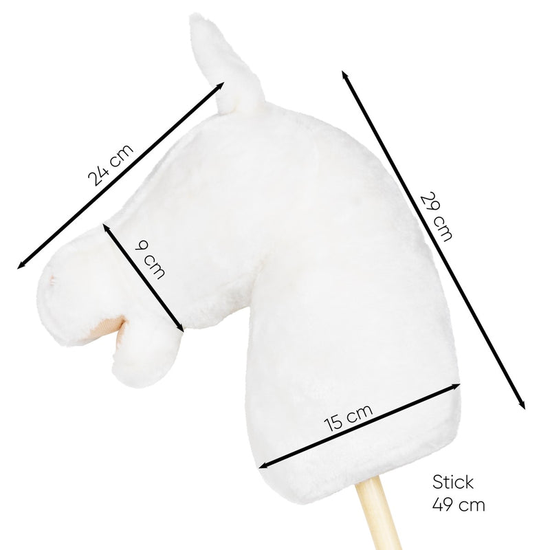 Hobby Horse - basis stokpaard - wit