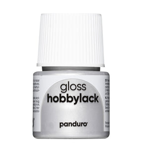 Hobbylak glans - 45 ml - metallic zilver