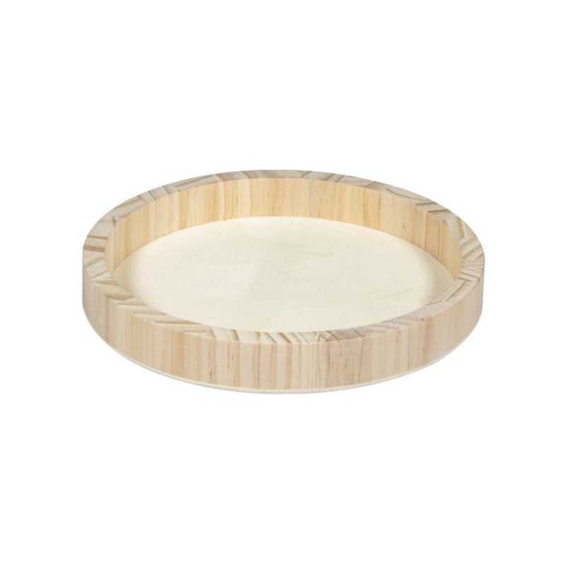 Houten dienblad - 20cm ø - naturel