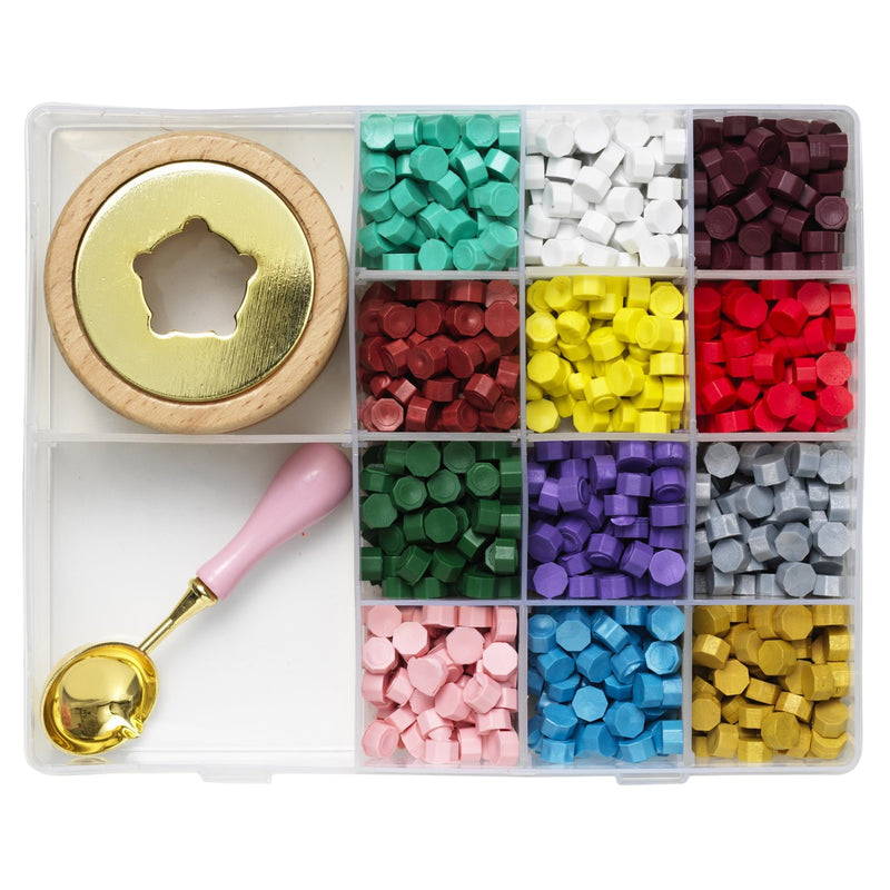 Panduro waxzegel set - 12 kleuren + accessoires