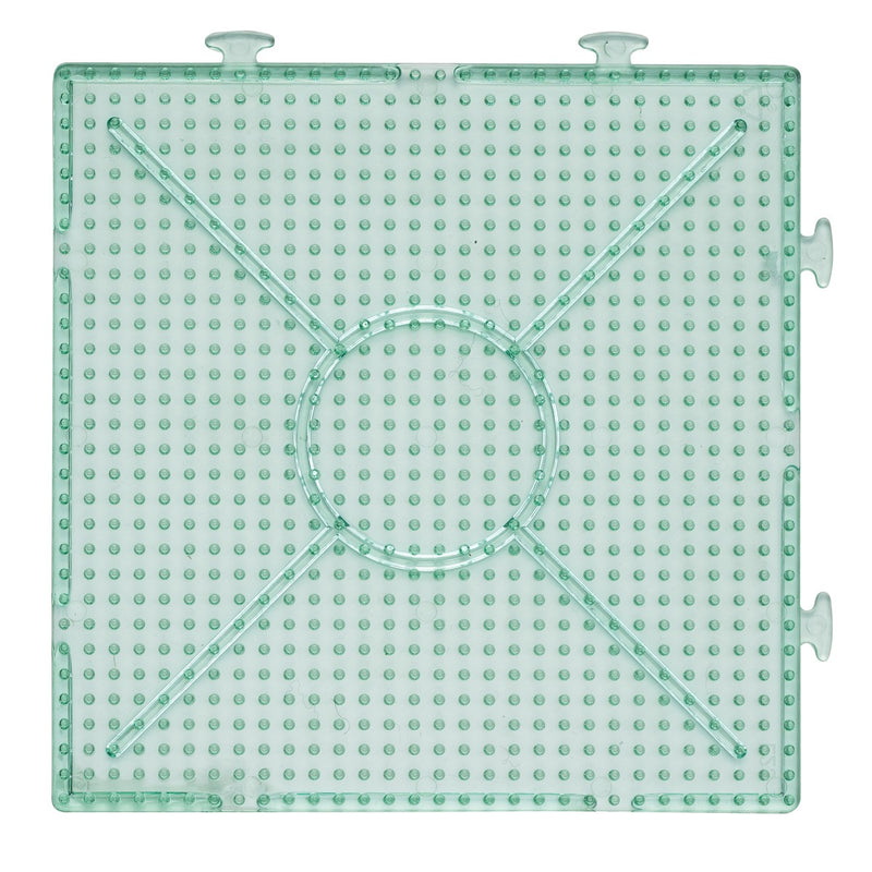 Panduro strijkkralen - onderplaat vierkant - turquoise