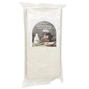 Luchtdrogende hobbyklei classic - 1 kg - wit