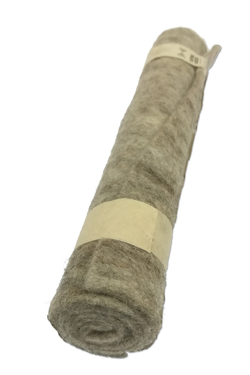 Nepal wool wolvilt - 30x42 cm - 3 mm - beige melange
