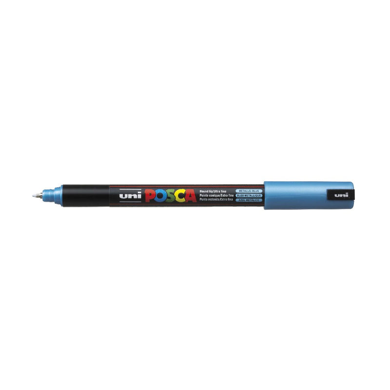 POSCA acrylmarker - ultrafijn PC-1MR - 0,7 mm - metallic blauw