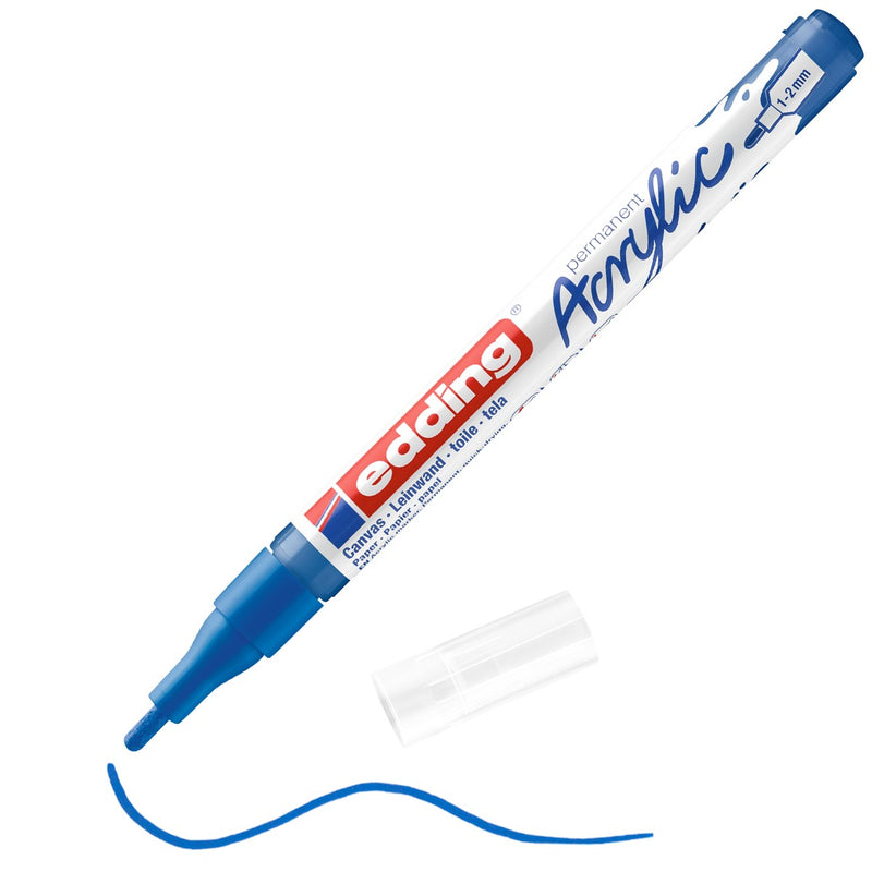 edding 5300 acrylic marker fine - 903 gentiaanblauw
