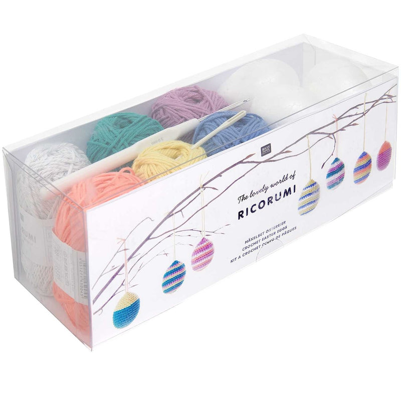Ricorumi haakpakket - paaseieren - vrolijke kleuren