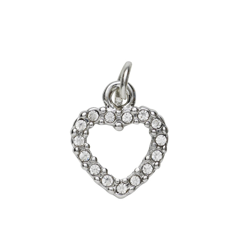 Charm Series hanger - hart zilverkleurig