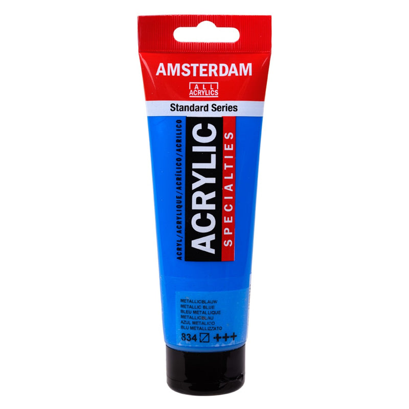Amsterdam acrylverf - 120 ml - metallicblauw 834