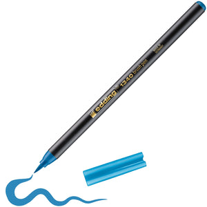 edding 1340 brush pen - 1 tot 3 mm - lichtblauw