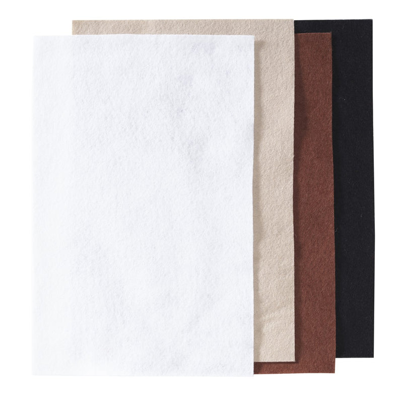 Hobbyvilt - 20x30 cm - 4 stuks - aarde tinten