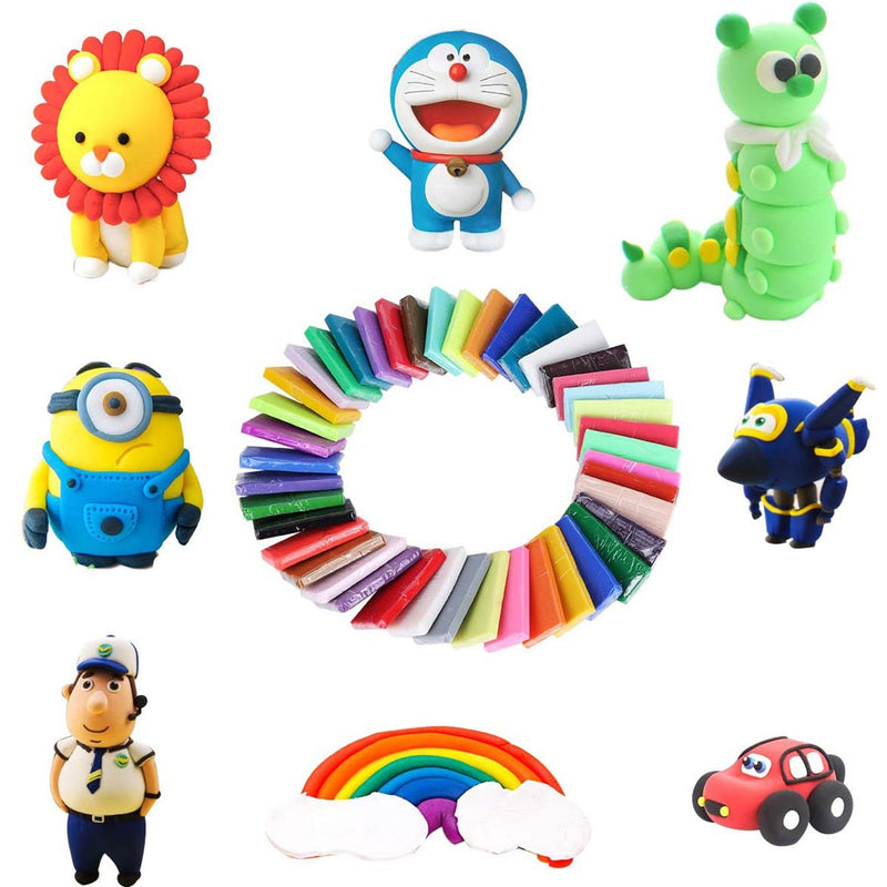QBIX polymeerklei set - 36 kleuren