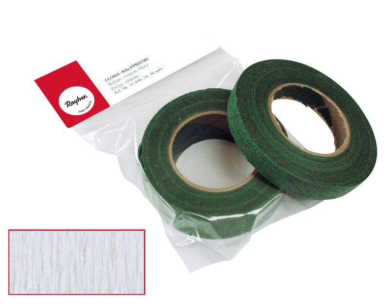 flora-wikkelband 27,5 meter - 13 mm wit