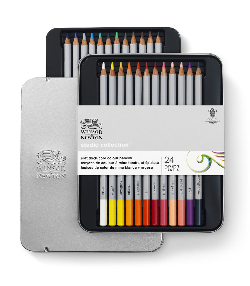 Winsor & Newton Studio - kleurpotloden - 24 stuks