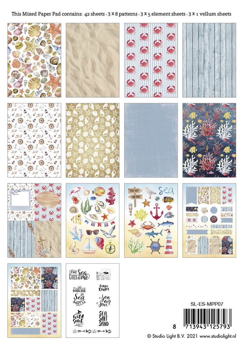SL Essentials - Mixed pattern paper pad - nr. 7