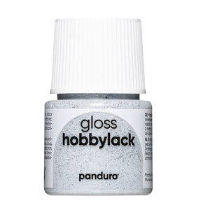 Hobbylak glans - 45 ml - glitter zilver