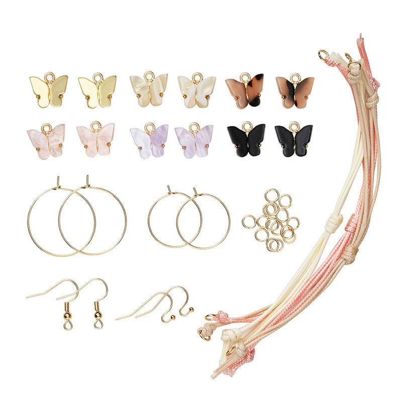 Sieraden set - armbanden & oorbellen - vlinder