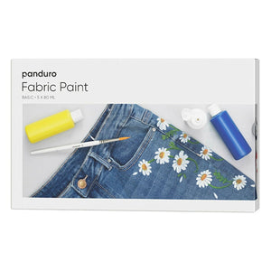 Panduro Fabric Paint - 5x 80 ml - basic