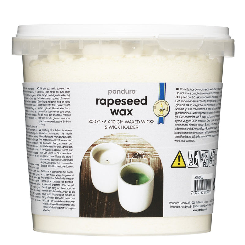 Plantaardige kaarsenwas - koolzaad - 800 gram