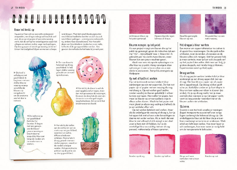 Boek - Aquarelleren in 4 stappen