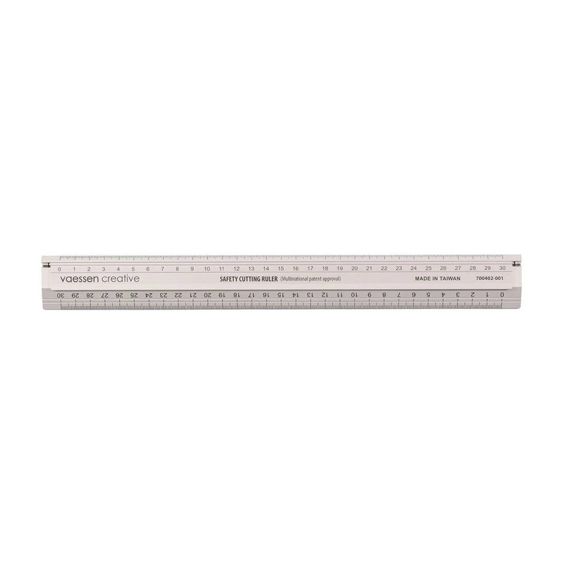 Vaessen Creative veiligheidsliniaal - aluminium - 30 cm
