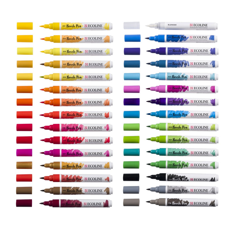Ecoline Brush Pen set - 30 stuks - primair