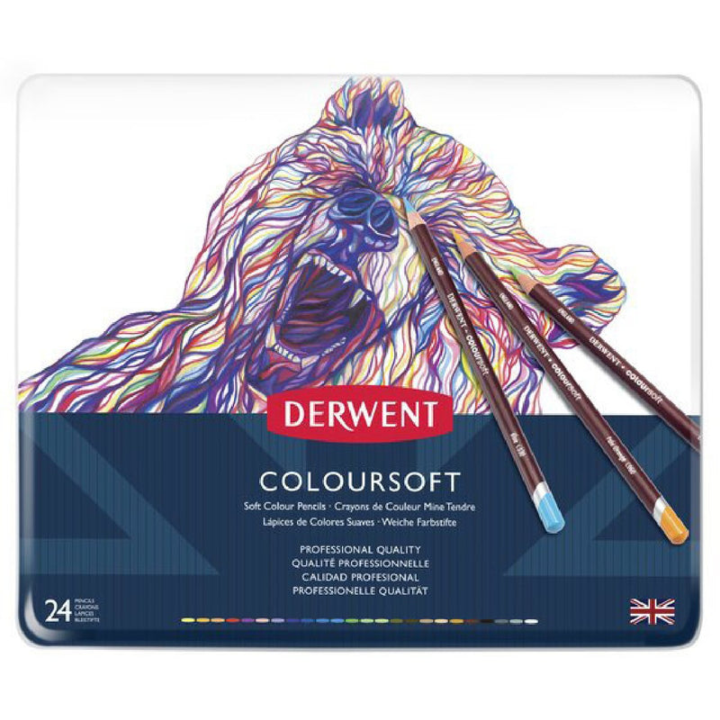 Derwent Coloursoft kleurpotloden - 24 stuks