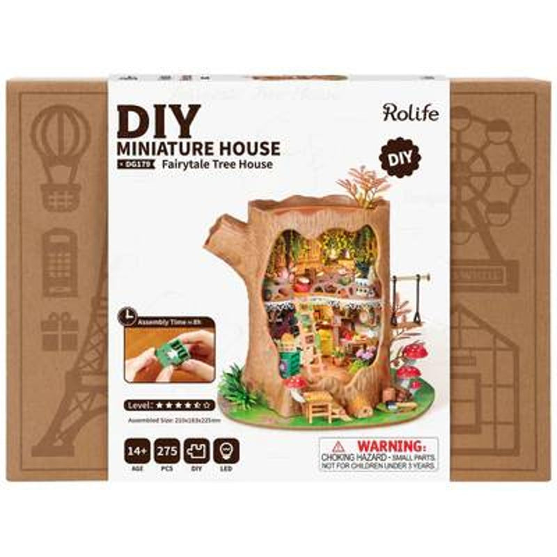 Robotime miniatuur DIY kit - Fairytale Tree House