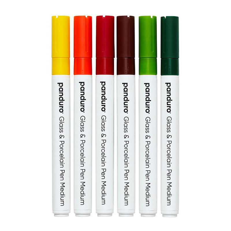 Glas- en porseleinstiften set - 6 stuks