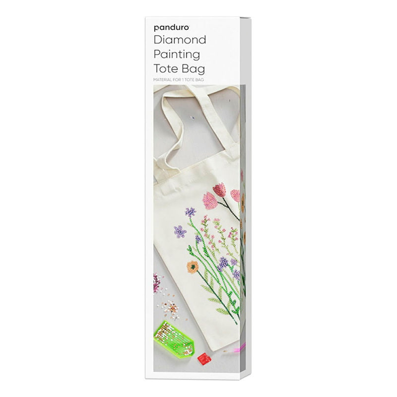 Diamond painting kit - stoffen tas - bloemen