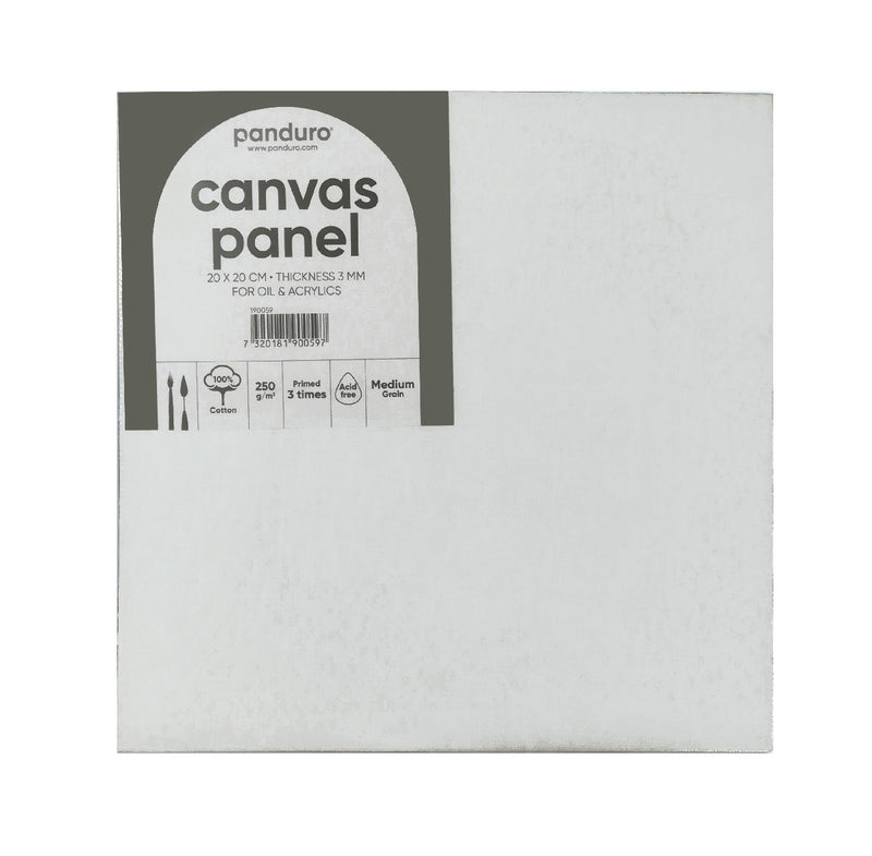 Canvasboard - wit - 20x20 cm