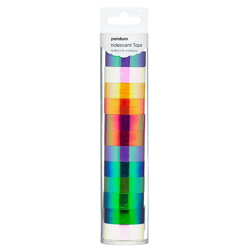 Holografische tape - 12 stuks - kleurenmix