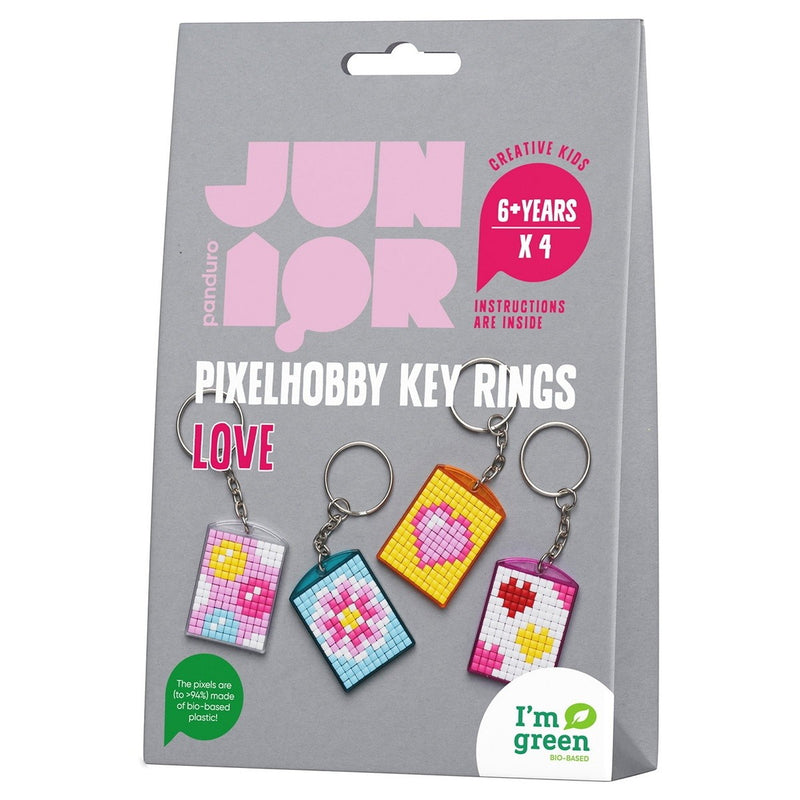 Panduro Junior DIY kit - Pixel sleutelhangers - Love