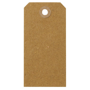 Manilla tags kraft - 20 stuks - 5x10 cm