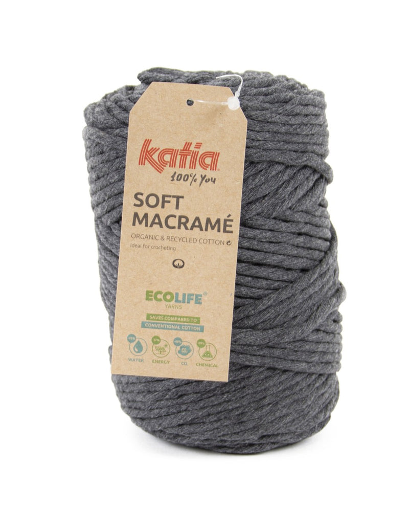Katia Soft Macramé - donkergrijs 504
