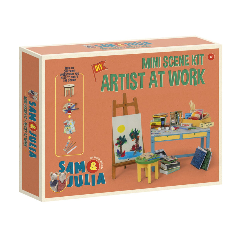 Het Muizenhuis - scene kit - kunstenaar aan het werk