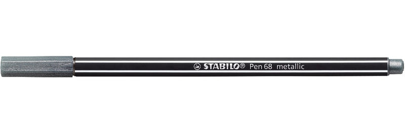 STABILO Pen 68 metallic - zilver 805