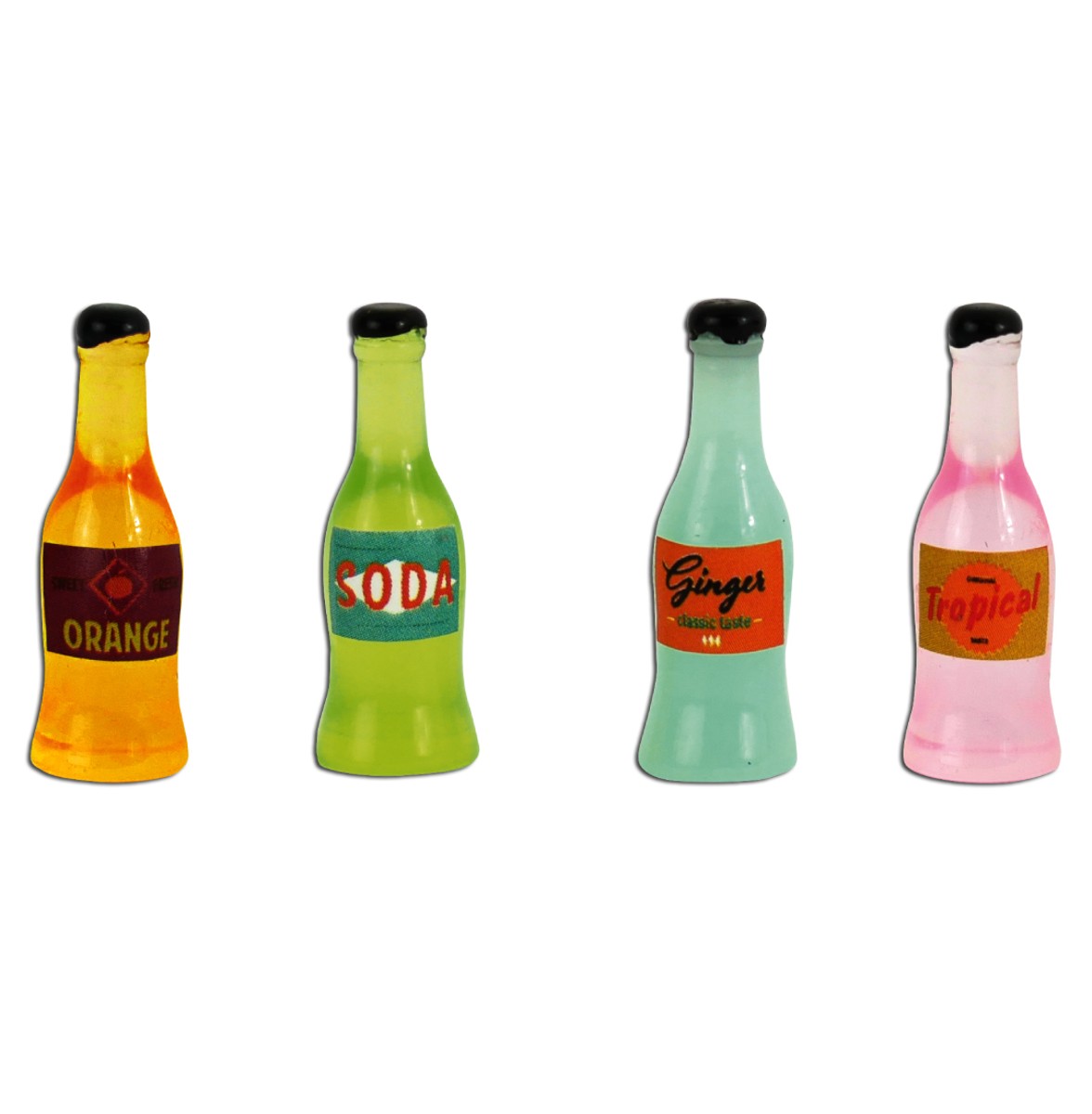 Het Muizenhuis - mini's - 4 frisdrank flessen