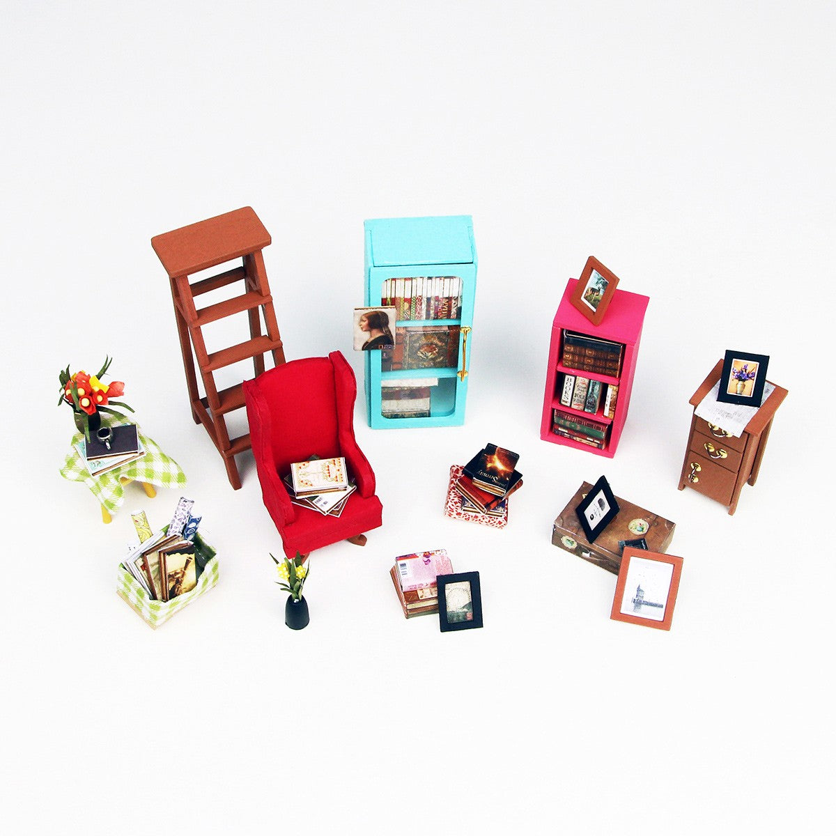 Robotime miniatuur DIY kit - Sam's study